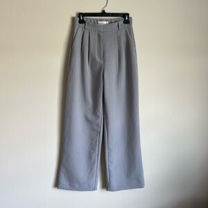 Abercrombie & Fitch Pants Sz 28/6 Sloane Gray Wide Leg Tailored High Rise